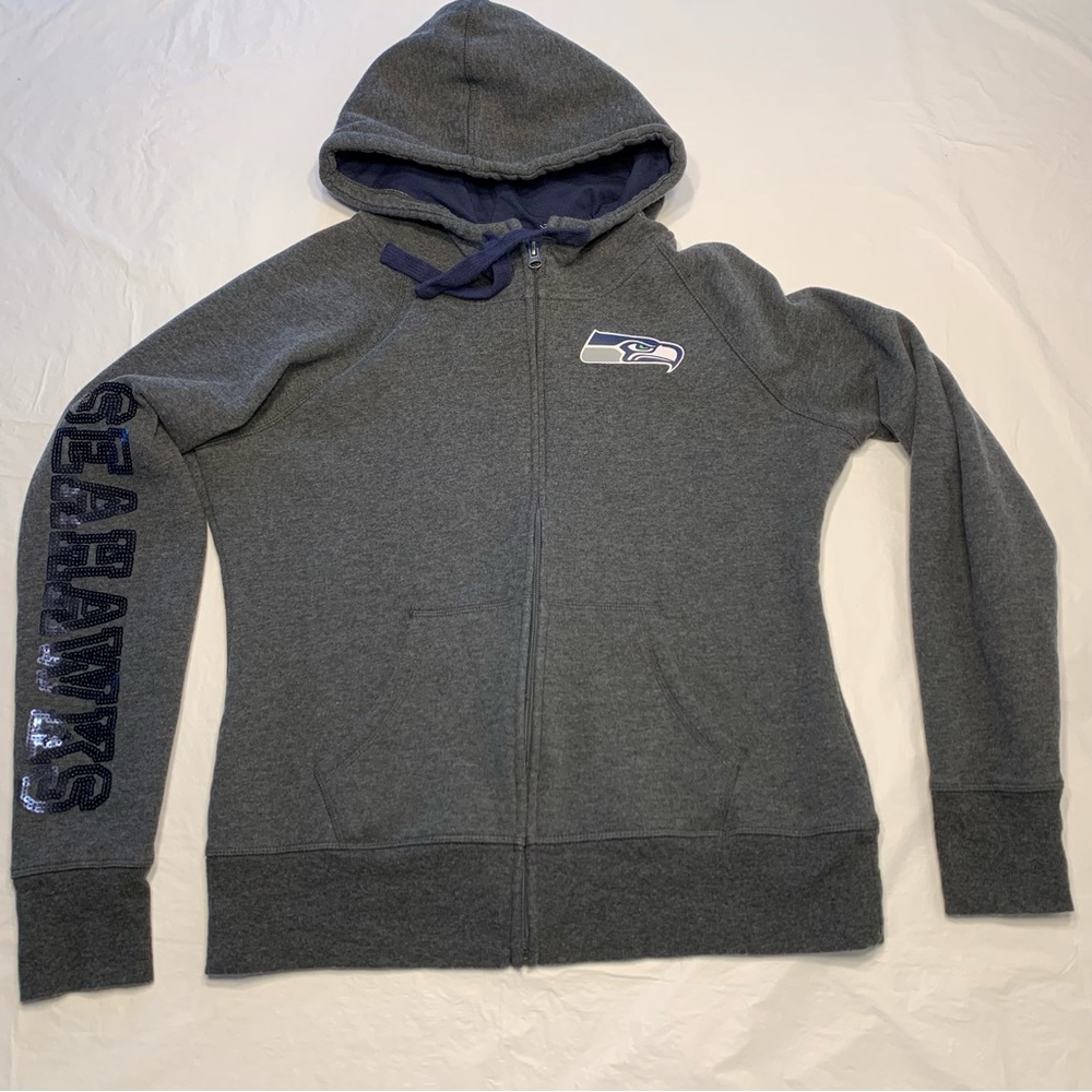 Women's Gray Full-Zip Hoodie